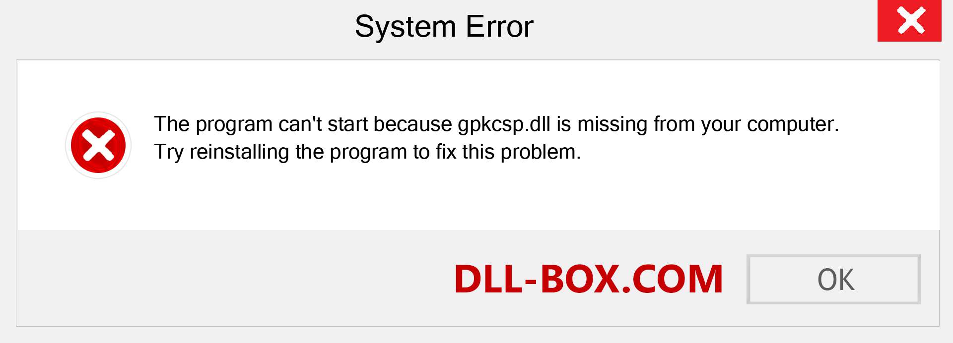  gpkcsp.dll file is missing?. Download for Windows 7, 8, 10 - Fix  gpkcsp dll Missing Error on Windows, photos, images